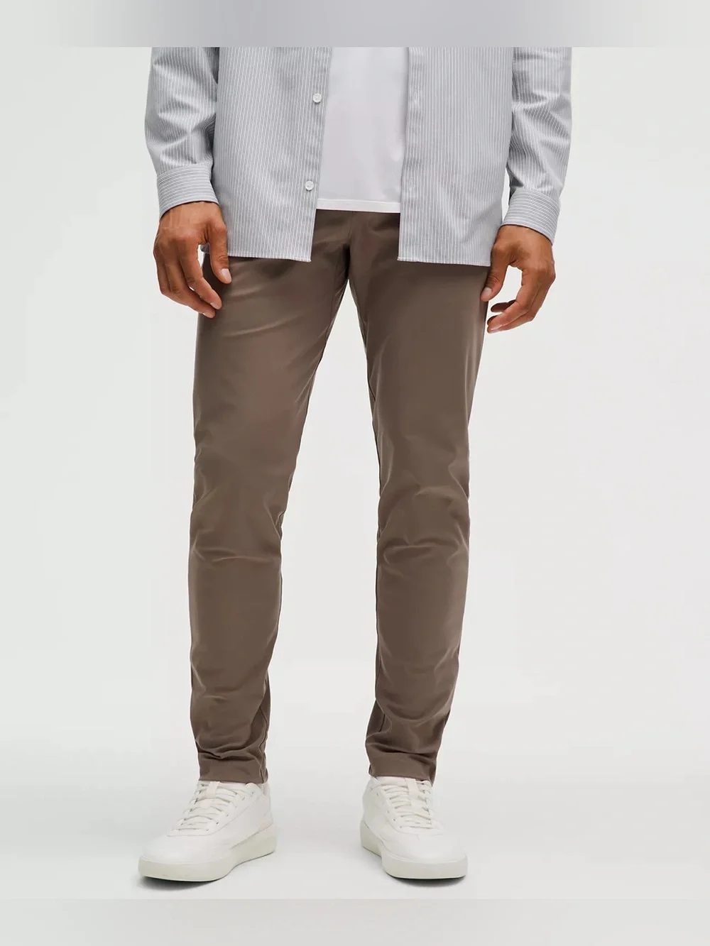Lululemon athletica slim fit abc 5 pocket casual pants size 32 color nomad taupe